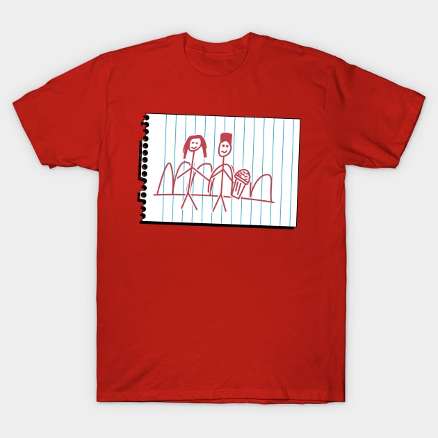 Max and Lucas Forever Drawing T-Shirt by Gimmickbydesign